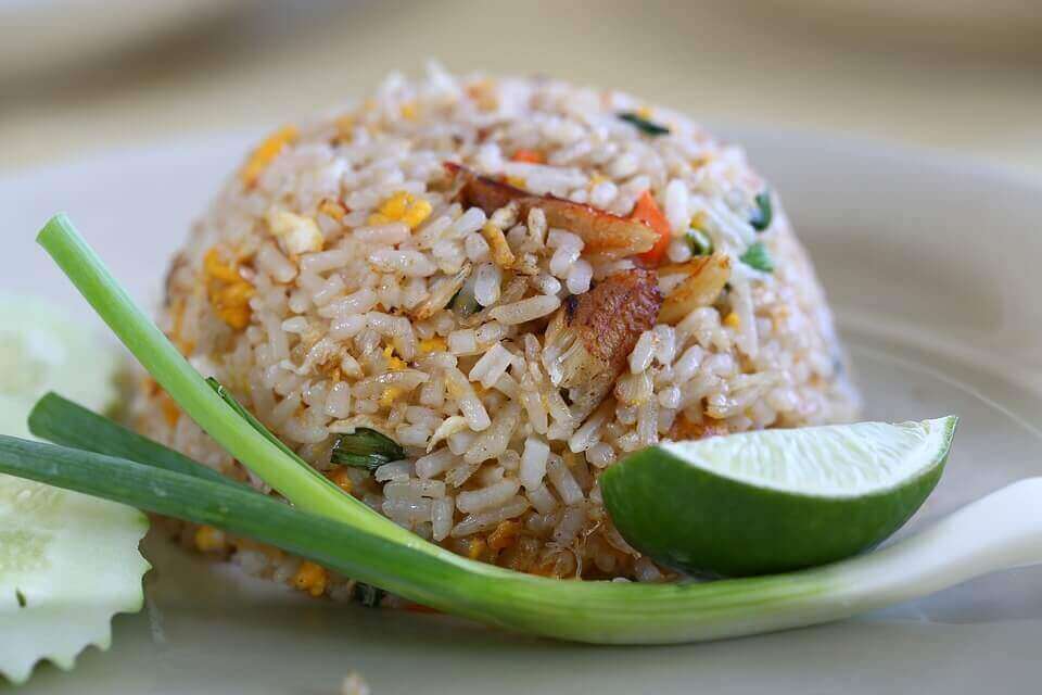 Bowl of thai food